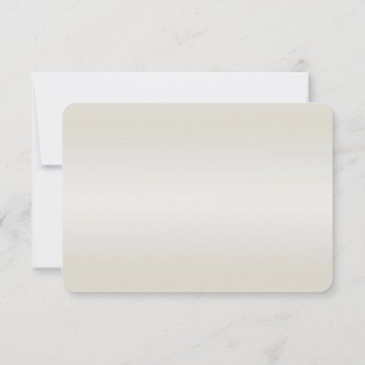 Gouden Parels Witte RSVP-kaart RSVP Kaartje (Achterkant)