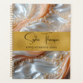Gouden parels zijdeachtig nieuwjaar planner (Voorkant)