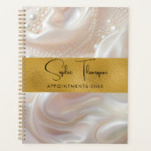 Gouden parels zijdeachtig nieuwjaar planner (Voorkant)