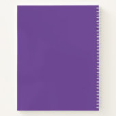 Gouden Pareltjes op Lavendel Gepersonaliseerde Chi Notitieboek (Achterkant)