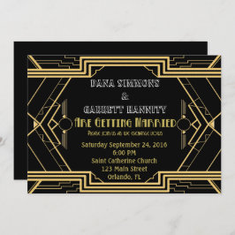 Gouden Partij Bruiloft Suite Ceremonie Party Kaart