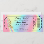 Gouden Partij Ticket Uitnodiging (Voorkant)