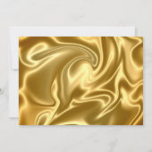 Gouden Partij Ticket Uitnodiging (Achterkant)