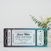 Gouden Partijkaart Uitnodiging (Staand voorkant)