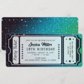 Gouden Partijkaart Uitnodiging (Voorkant / Achterkant)