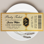 Gouden Partijticket Uitnodiging