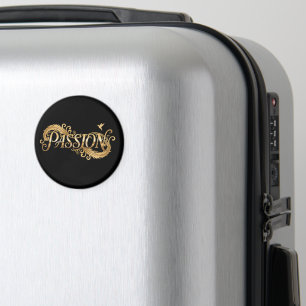 Gouden Passie – Luxe Typografie Inspirerend D Magneet