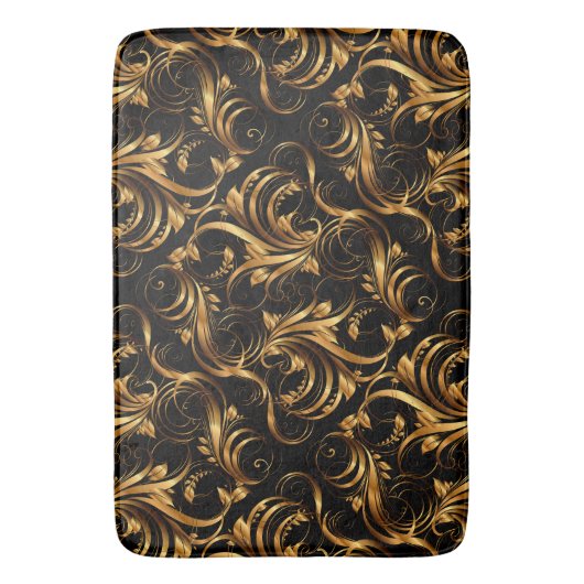 Gouden patroon 2 badmatten (Voorkant Verticaal)