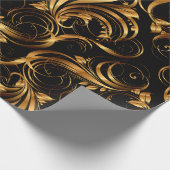 Gouden Patroon 2 Verpakkend Document Cadeaupapier (Hoek)