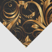 Gouden Patroon 2 Weefseldocument Tissuepapier (Detail)