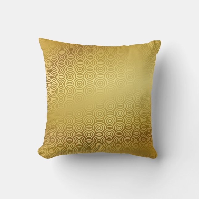  gouden patroon elegante achtergrond. kussen (Voorkant)