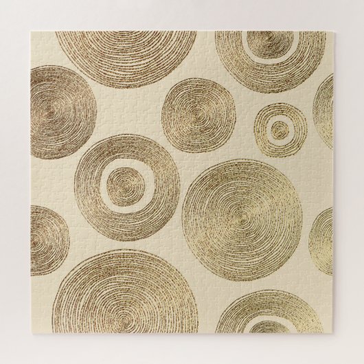 Gouden patroon: glanzend abstract luxeontwerp legpuzzel (Horizontaal)