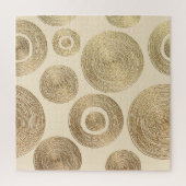 Gouden patroon: glanzend abstract luxeontwerp legpuzzel (Verticaal)