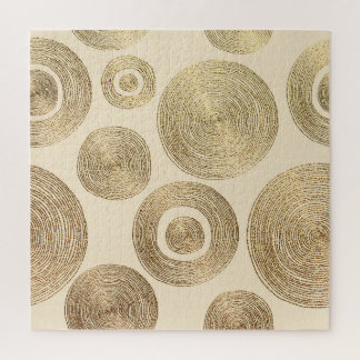 Gouden patroon: glanzend abstract luxeontwerp legpuzzel