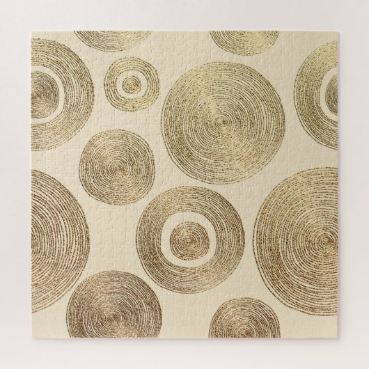 Gouden patroon: glanzend abstract luxeontwerp legpuzzel (Verticaal)