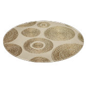 Gouden patroon: glanzend abstract luxeontwerp snijplank (Hoek)