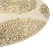 Gouden patroon: glanzend abstract luxeontwerp snijplank (Hoek)