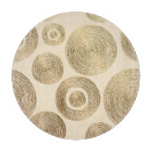 Gouden patroon: glanzend abstract luxeontwerp snijplank (Voorkant)