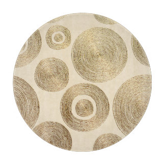 Gouden patroon: glanzend abstract luxeontwerp snijplank