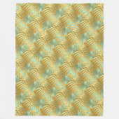 Gouden patroon op elke kleur fleece deken (Voorkant)