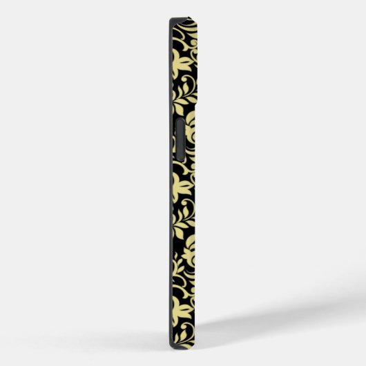 Gouden patroon op zwart Case-Mate iPhone case (Achterkant / Rechts)