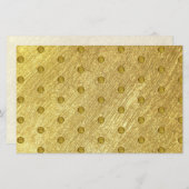 Gouden Patroon Zeep Product Wrap Gerecycleerd Papi Briefpapier (Voorkant / Achterkant)