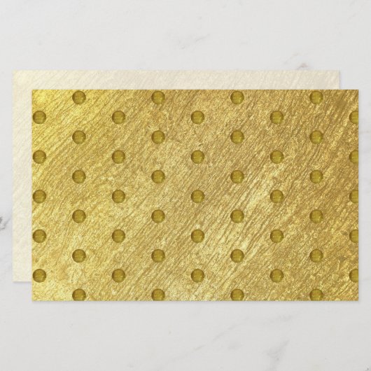 Gouden Patroon Zeep Product Wrap Gerecycleerd Papi Briefpapier (Voorkant / Achterkant)