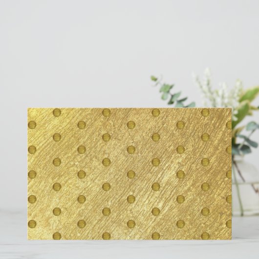 Gouden Patroon Zeep Product Wrap Gerecycleerd Papi Briefpapier (Staand voorkant)