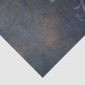 Gouden pauw op links decoupage tissuepapier (Detail)