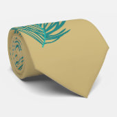 gouden pauw pluim stropdas (Opgerold)