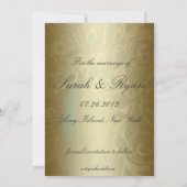 Gouden Pauw Save the Date Aankondiging (Achterkant)