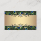 Gouden Pauw Zitplaatsen Plaatskaarten Plaatskaartje (Achterkant)