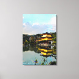 Gouden Paviljoen Kyoto Japan Tempelreflectie Canvas Afdruk