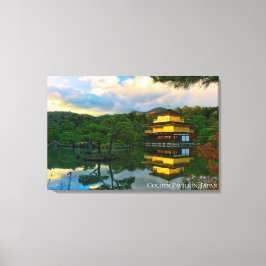 Gouden Paviljoen Kyoto Japan Tempelreflectie Canvas Afdruk
