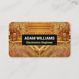 Gouden PCB-printplaat (elektronicatechnicus) Visitekaartje