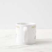 Gouden Peitite Stars Joy Espresso Mok (Achterkant)