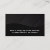 Gouden Pen | Logo van Justitie Weegschaal | Zwarte Visitekaartje (Achterkant)