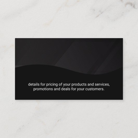 Gouden Pen | Logo van Justitie Weegschaal | Zwarte Visitekaartje (Achterkant)