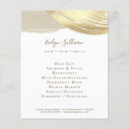 Gouden penseelstreken flyer