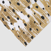 Gouden penseelstreken Moderne Kunstzinnige Polka D Tissuepapier (Detail)