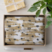 Gouden penseelstreken Moderne Kunstzinnige Polka D Tissuepapier (Geschenk)