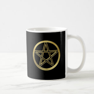 Gouden pentagram koffiemok