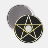 Gouden Pentagram Magneet (Voorkant / Achterkant)