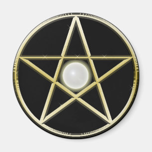 Gouden Pentagram Magneet