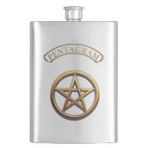 Gouden Pentagram Occulte Symbool