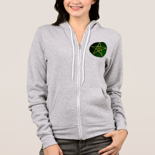 gouden pentakel hoodie (Voorkant)