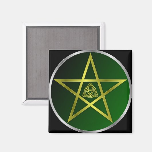 gouden pentakel magneet (Voorkant / Achterkant)