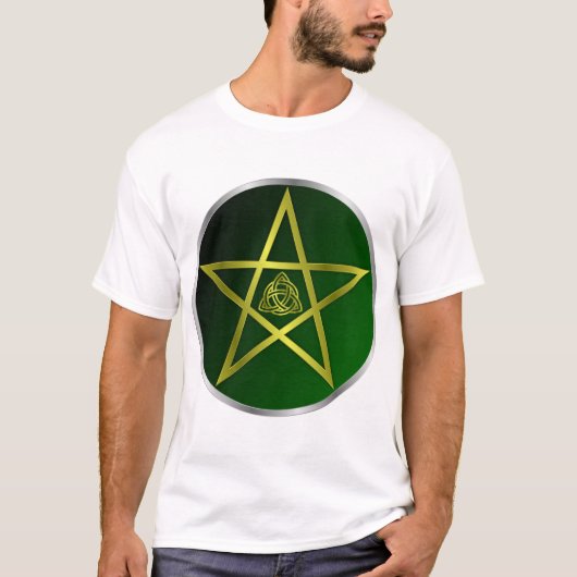 gouden pentakel t-shirt (Voorkant)