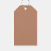 Gouden Peren & Olijfbladeren Herfst Bruiloft Cadeaulabel (Achterkant)