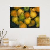 gouden peren poster (Keuken)